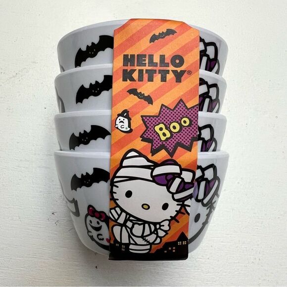 Sanrio Hello Kitty Halloween Melamine Mini Bowl Set NEW - Picture 1 of 7
